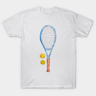 Tennis racket with tennis balls_2 T-Shirt